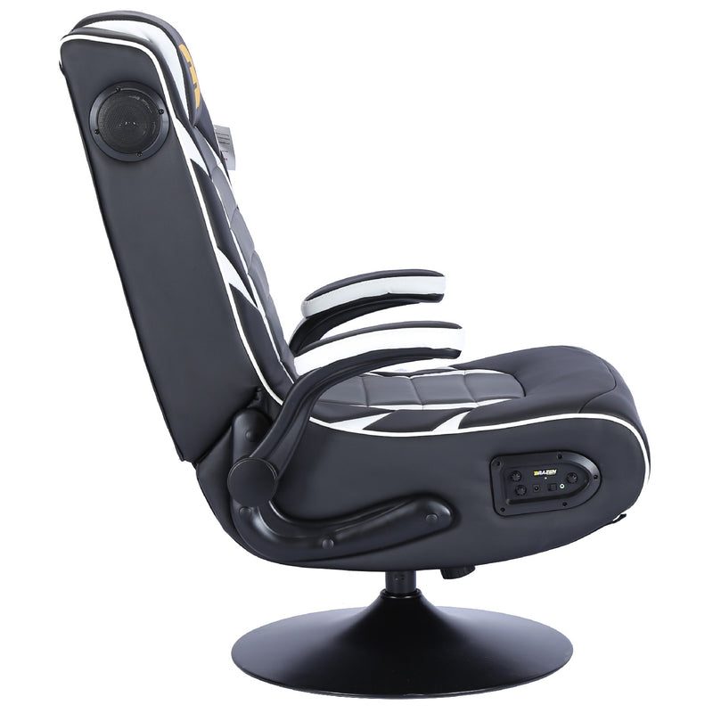 Pre-Loved BraZen Panther Elite 2.1 Bluetooth Surround Sound Gaming Chair - White