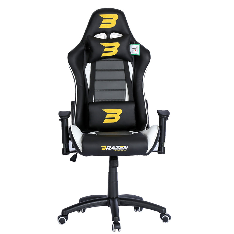 Pre-Loved BraZen Sentinel Elite PC Gaming Chair - White