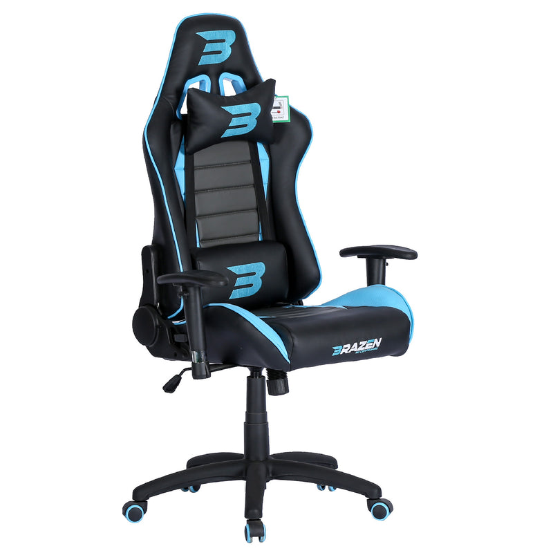 Pre-Loved BraZen Sentinel Elite PC Gaming Chair - Blue