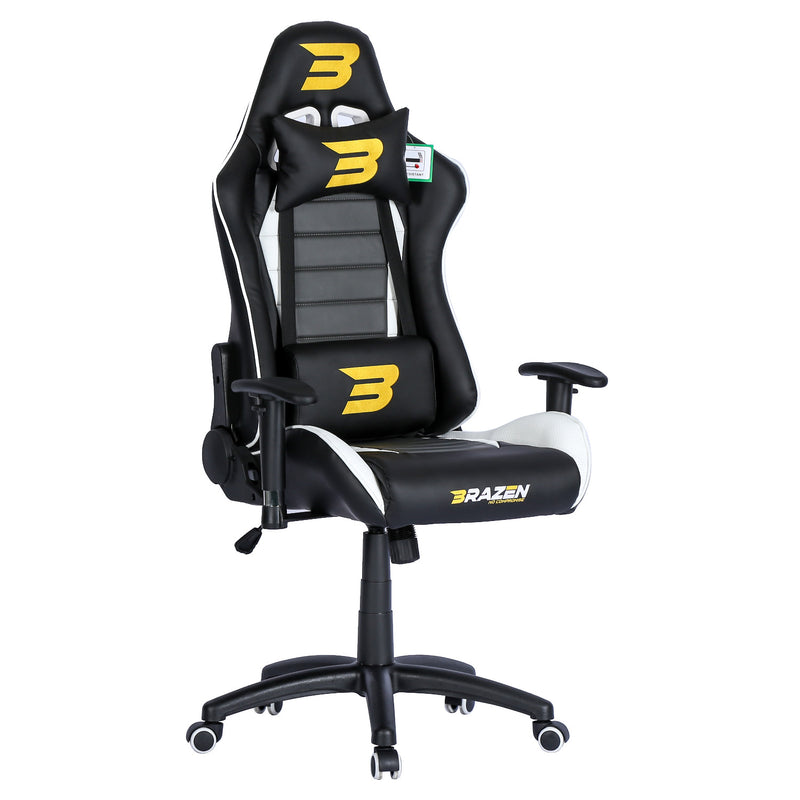 Pre-Loved BraZen Sentinel Elite PC Gaming Chair - White