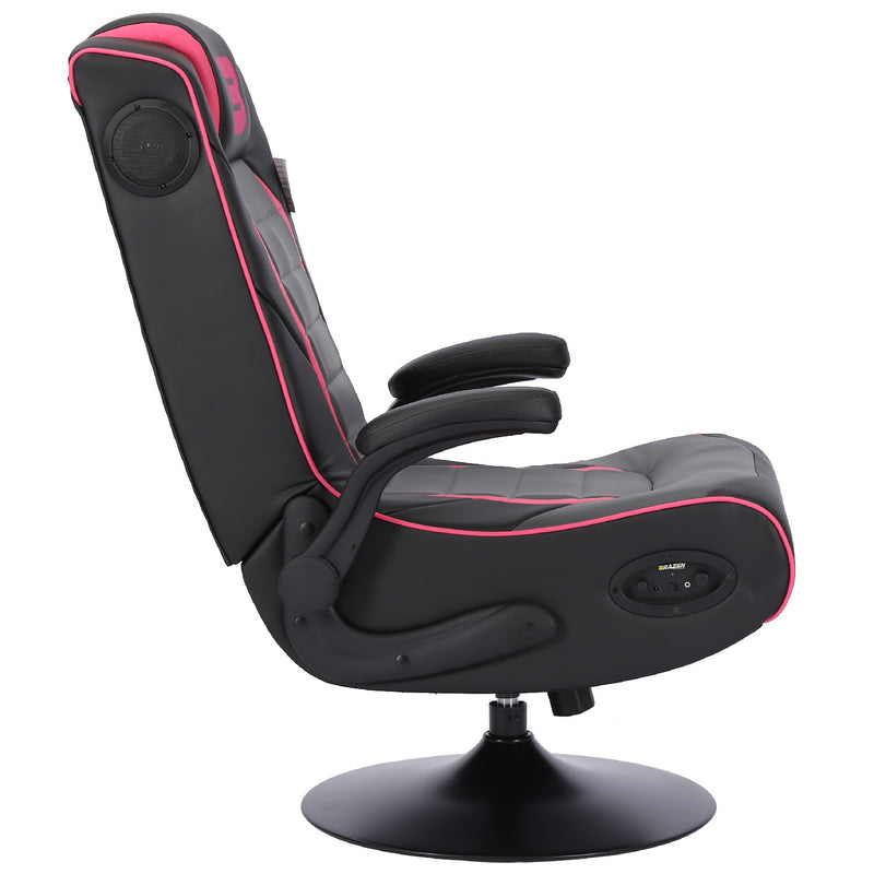 Pre-Loved BraZen Serpent 2.1 Bluetooth Surround Sound Gaming Chair - Pink