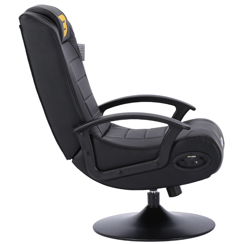 Pre-Loved BraZen Stag 2.1 Bluetooth Surround Sound Gaming Chair - Black