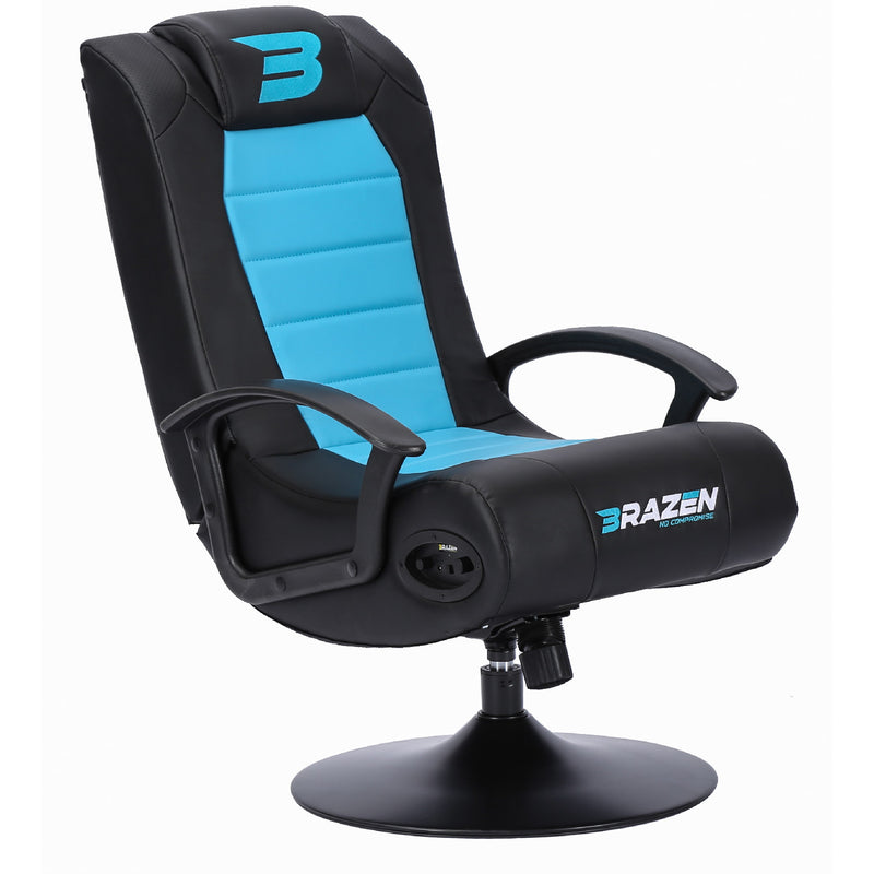 Pre-Loved BraZen Stag 2.1 Bluetooth Surround Sound Gaming Chair - Blue