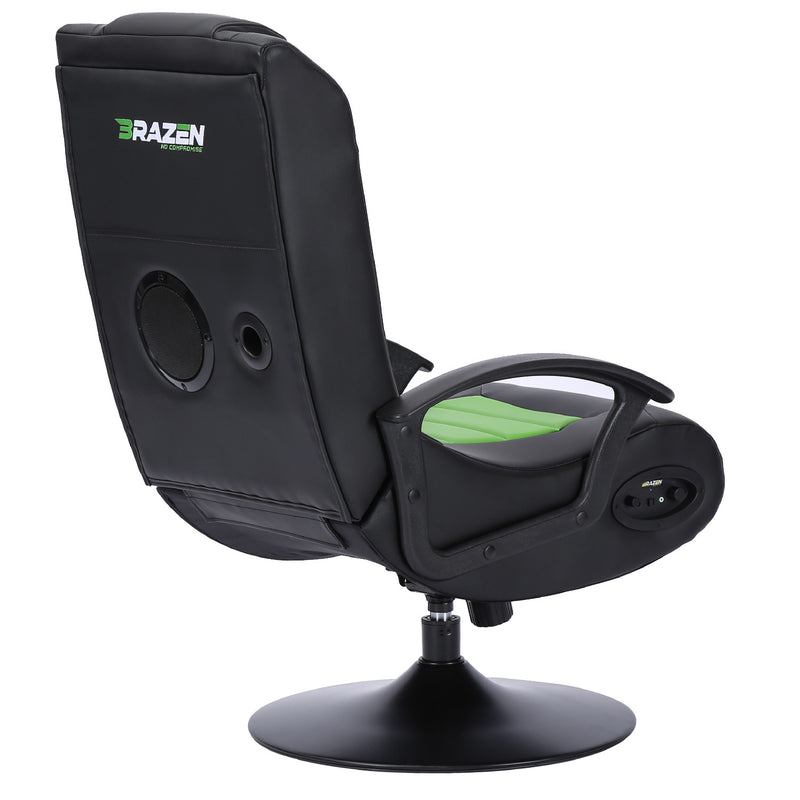 Pre-Loved BraZen Stag 2.1 Bluetooth Surround Sound Gaming Chair - Green