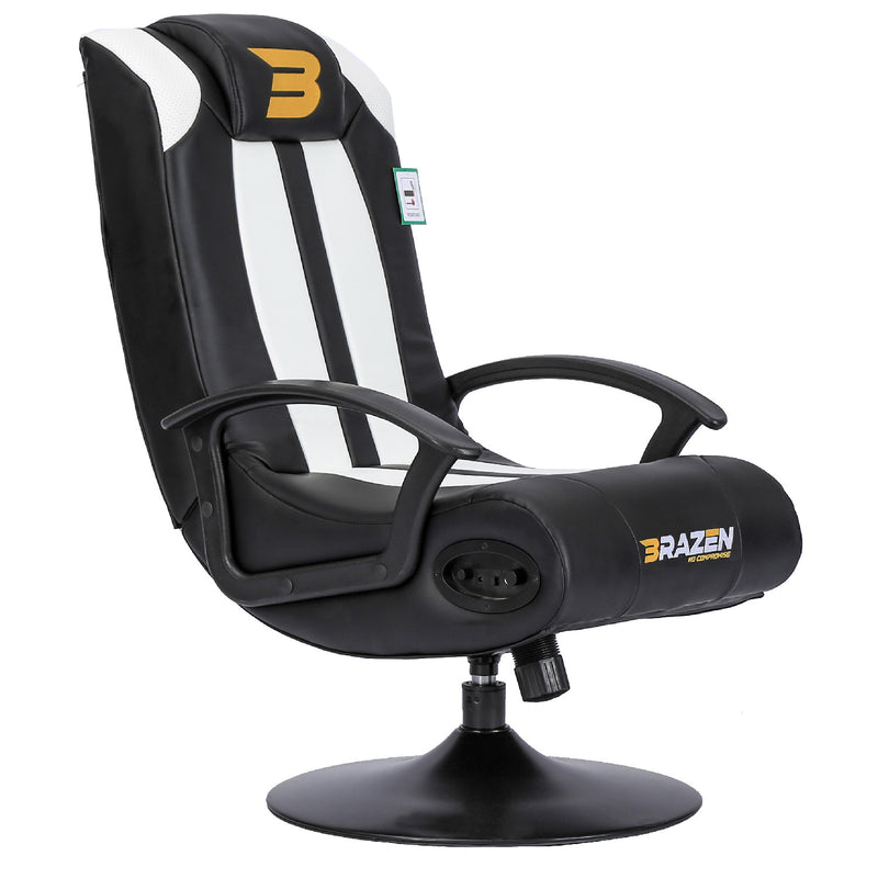 Pre-Loved BraZen Pride 2.1 Bluetooth Surround Sound Gaming Chair - White