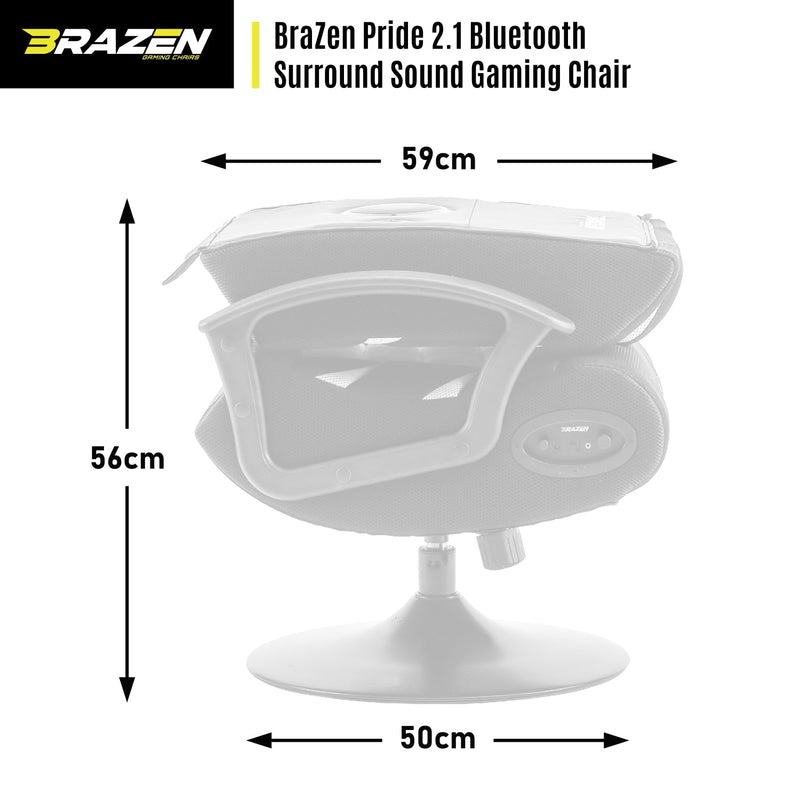 Pre Loved BraZen Pride 2.1 Bluetooth Surround Sound Gaming Chair